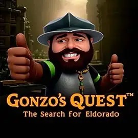 Gonzo's Quest logo by NetEnt at Rosy BingoGonzo's Quest